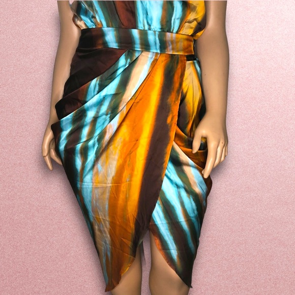 NWT NY&Co x Gabrielle Union Collection Printed Halter Dress - Picture 5 of 8